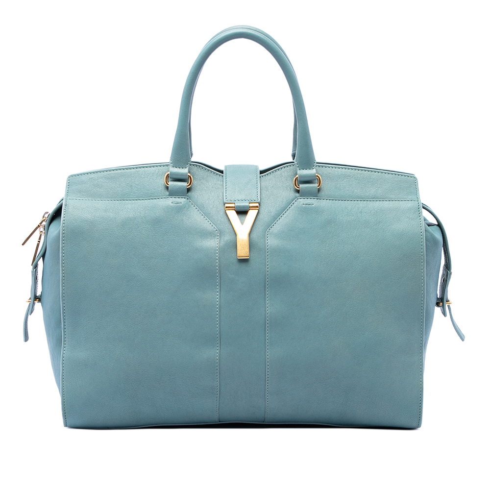 Pre-Loved Saint Laurent Large Leather Cabas Chyc Satchel